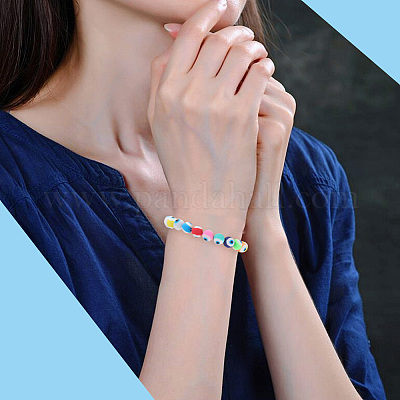 100шт бусины из полимерной глины ручной работы CLAY-PA0001-12-1