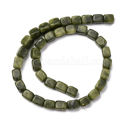 Природные китайский нефрит бисер пряди G-B155-D03-1