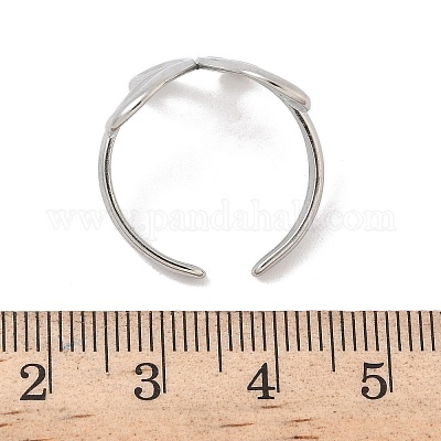 Кольца-манжеты из нержавеющей стали 304 для женщин RJEW-A079-02B-P-1