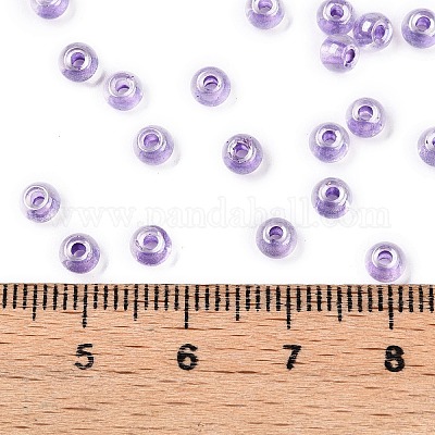 6/0 прозрачные внутри цветные стеклянные круглые бусины SEED-N006-004G-1