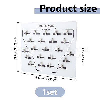 Держатель для наращивания волос из акрила с принтом на теле&nbsp;ODIS-WH0079-044A-1