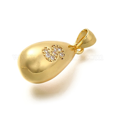 Стойки обшивки латунь микро проложить Циркон подвеску KK-L226-102G-S-1