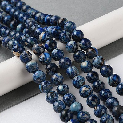 Натуральные имперские нитки из яшмы G-I122-8mm-26-1