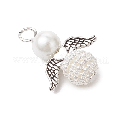 50 шт. подвески из искусственного акрилового жемчуга и стеклянного жемчуга PALLOY-JF04038-02-1