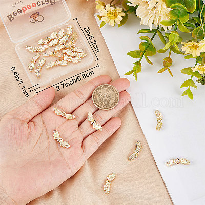 24 шт. латунные бусины с покрытием стойки KK-BBC0007-57-1