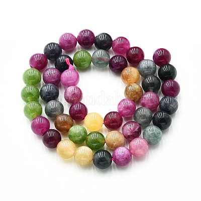 Природного кварца нитей бисера G-N355-8mm-35-1