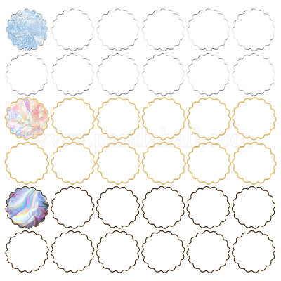 150 шт. 3-х цветные латунные соединительные кольца KK-CA0002-59-1