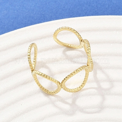 Кольца-манжеты из нержавеющей стали 304 RJEW-D332-08G-1