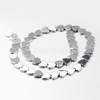 Гальванизировать немагнитных синтетический гематит нитей бисера G-F300-23E-01-1