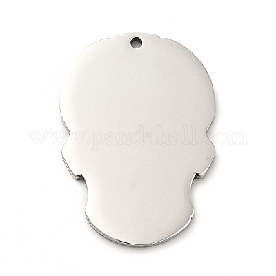 Подвески из нержавеющей стали 201 с рисунком в виде сахарного черепа STAS-E174-01P-05-1