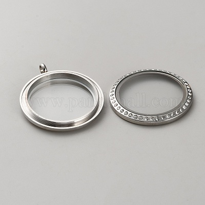 Подвески-медальоны из нержавеющей стали 304 STAS-WH0058-01P-1