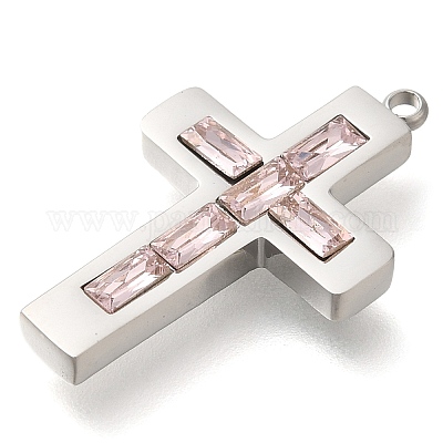 Подвески из нержавеющей стали 304 со стразами STAS-P369-14P-03-1