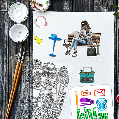 Женская тематика наборы инструментов для скрапбукинга своими руками DIY-GL0003-266-1