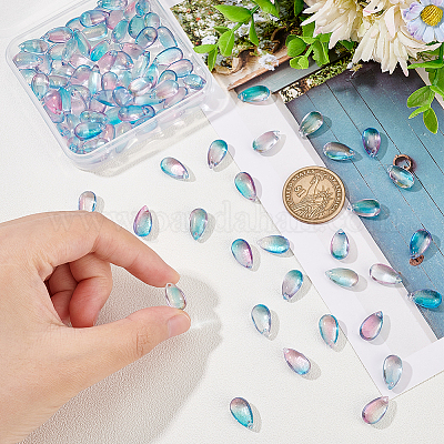 100шт подвески лэмпворк ручной работы LAMP-OC0001-66B-1