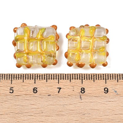 Бусины ручной работы бусины золотого песка LAMP-L082-01B-1