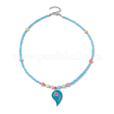 Ожерелье из сплава с эмалью NJEW-JN04719-1