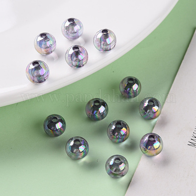 Прозрачные акриловые бусины MACR-S370-B8mm-769-1