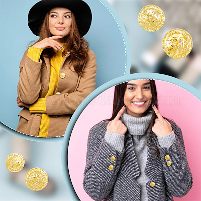 20 шт. 4 стиля литые кнопки BUTT-DR0001-04G-1