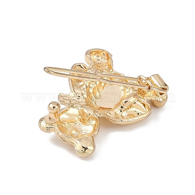 Заколки для волос из медвежьего сплава AJEW-A056-03A-G-1