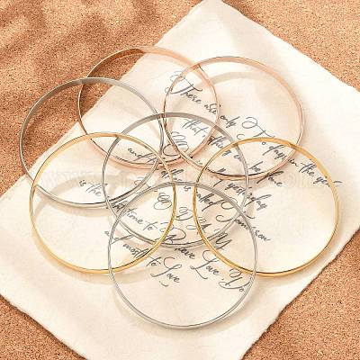 Комплект браслетов из нержавеющей стали Fashion 201 BJEW-L664-024D-M-1-1