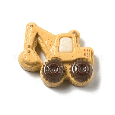 Кабошоны из непрозрачной смолы на тему автомобиля RESI-C056-03E-1