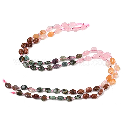 Нити из натуральной африканской бирюзы (яшмы)&nbsp;G-Z135-A08-1