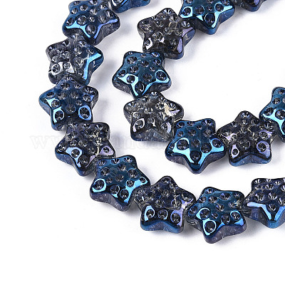 Гальванизируйте прозрачное стекло бисер нитей EGLA-N020-02G-1