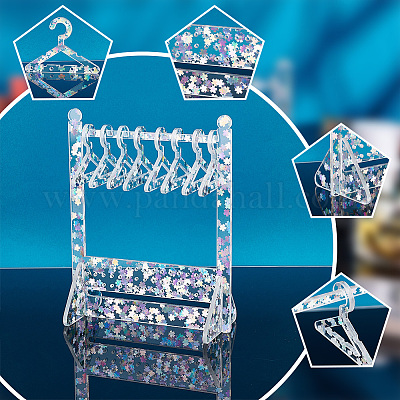 1 комплект прозрачных акриловых подставок для сережек EDIS-PH0001-29-1