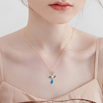 6 комплект подвесок из сплава с натуральной и синтетической каменной крошкой FIND-HY0001-44-1