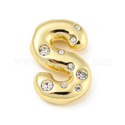 Латунные микропаве прозрачные подвески с фианитом KK-E093-04G-S-1