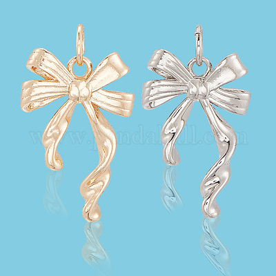 12шт 2 цвета латунные подвески KK-BBC0020-25-1