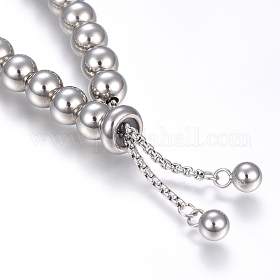 Регулируемые браслеты-слайдеры из нержавеющей стали 304 BJEW-F330-09P-1