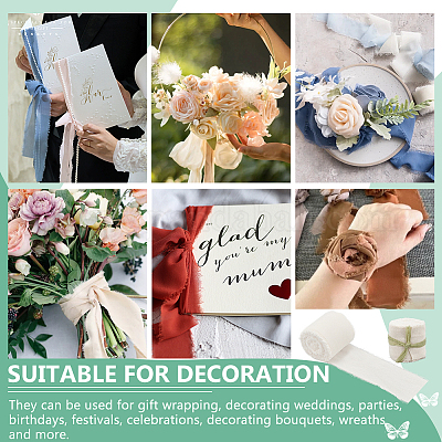 5 метр хлопчатобумажных бахромчатых лент OCOR-WH0045-09C-1