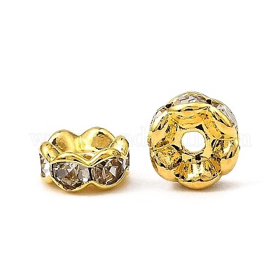 Латунные бусины разделители для поставки стразов&nbsp;RB-A014-L5mm-01G-NF-1