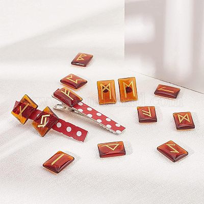 Имитационные нефритовые стеклянные кабошоны GLAA-NB0001-23-1