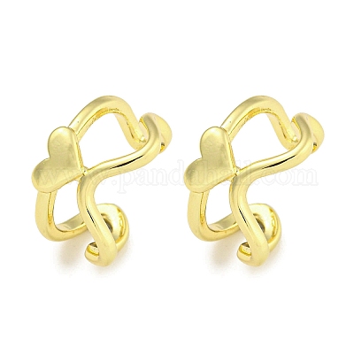 Серьги-манжеты из латуни EJEW-C104-006G-1