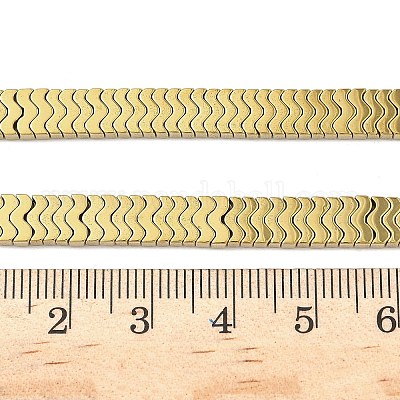 Гальванические нити из синтетических немагнитных гематитовых бусин G-A263-I01-01A-1