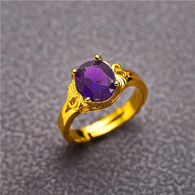 Овальные латунные кольца с кубическим цирконием FS-WG36F17-03-1