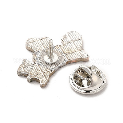 Эмалированная булавка с латунными защелками-бабочками JEWB-A006-01C-1