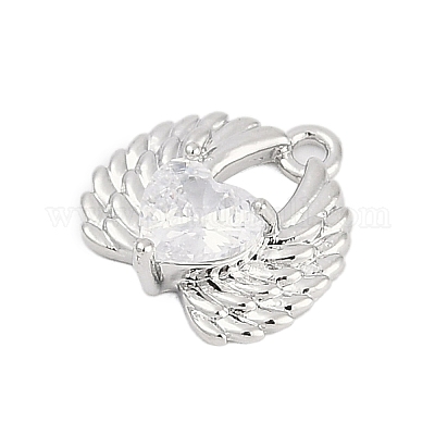 Латунные микро проложить кубического циркония подвески ZIRC-P122-01B-P01-1