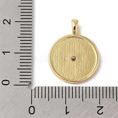 Подвески из латуни и кубического циркония KK-L216-060G-1