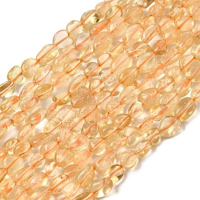 Природный цитрин бисер нитей G-D324-02-1