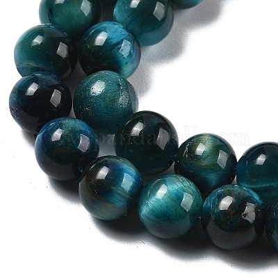 Нити из натуральных бусин тигрового глаза высшего качества G-B133-A02-6MM-07-1