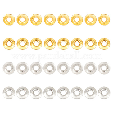 16 пара 2 цветов 925 бусины-разделители из стерлингового серебра FIND-BC0005-45-1
