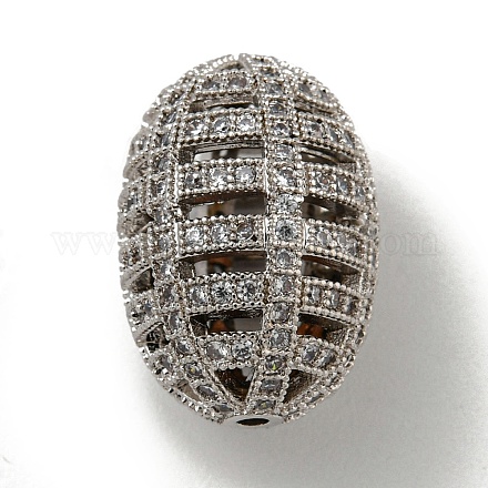 Латунные микро проложить кубического циркония бусы KK-G493-25E-P-1