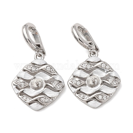 Латунный микро-паве кубический цирконий KK-A279-06P-1