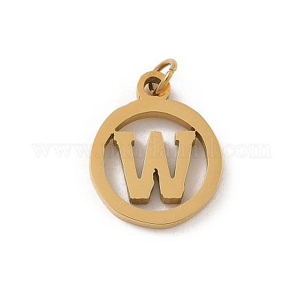 Подвески из нержавеющей стали 304 с соединительным кольцом STAS-R001-02G-W-1