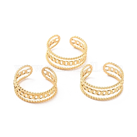 Ионное покрытие (ip) кольца из нержавеющей стали 304 RJEW-L102-07G-1