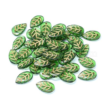 Прозрачные стеклянные подвески GLAA-H016-08H-6-1