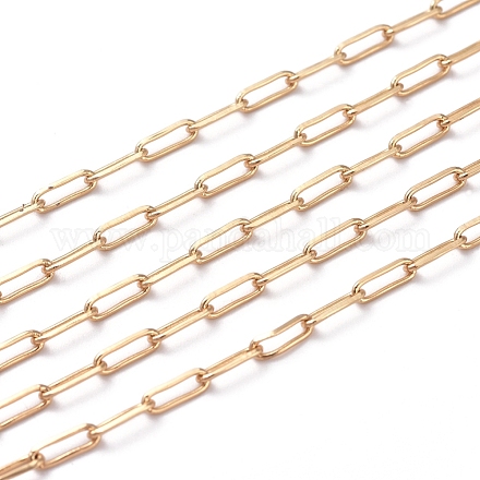 Паяные латунные цепочки для скрепок CHC-G005-03G-1